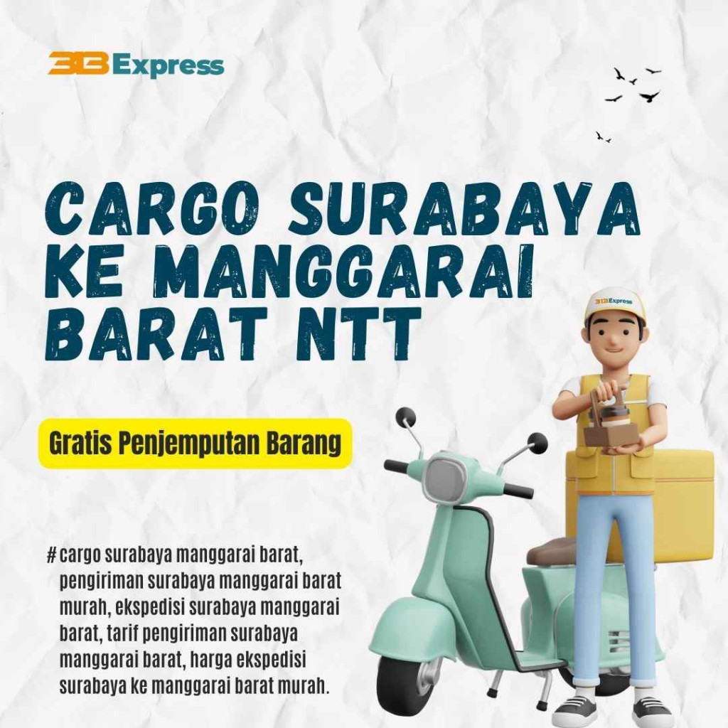 Cargo Surabaya ke Manggarai Barat NTT