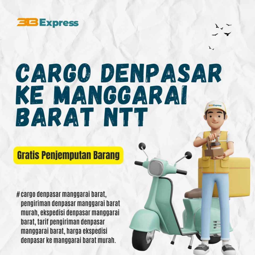 Cargo Denpasar ke Manggarai Barat NTT