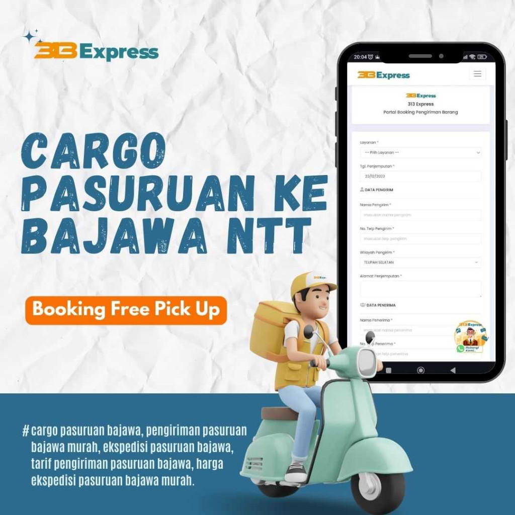 Cargo Pasuruan ke Bajawa NTT