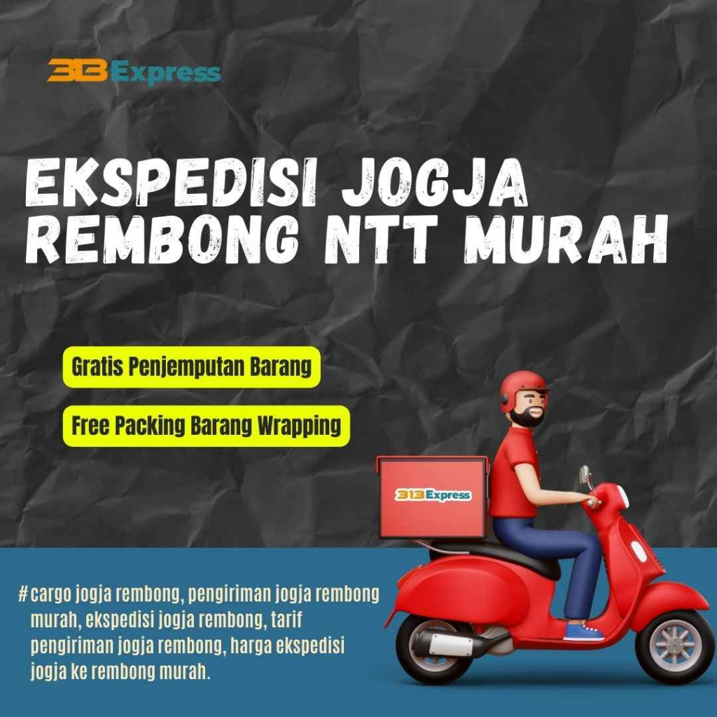 Ekspedisi Jogja Rembong NTT Murah