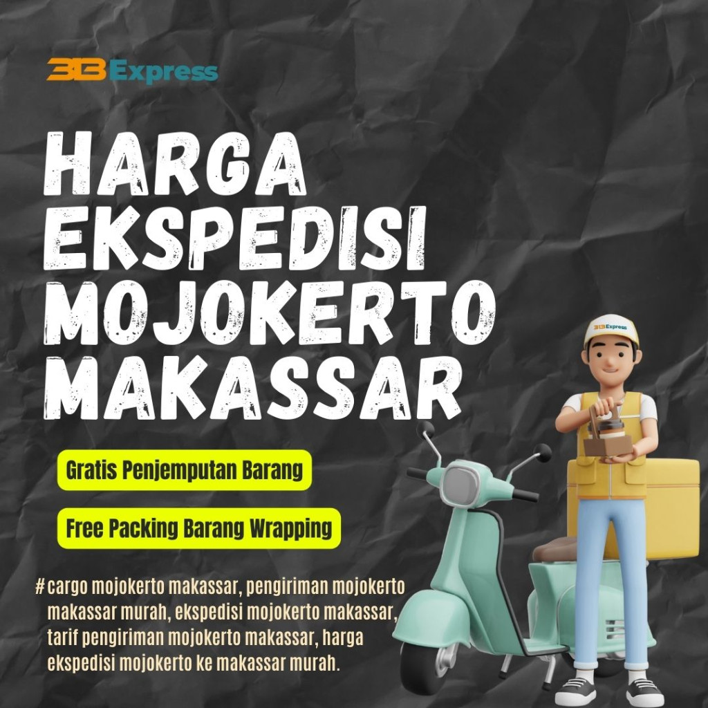 harga ekspedisi mojokerto ke makassar