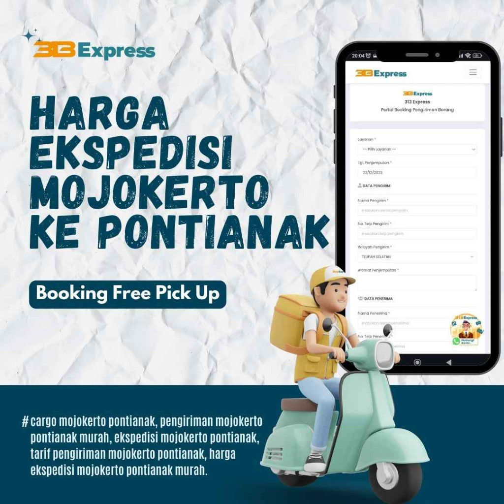 Harga Ekspedisi Mojokerto ke Pontianak