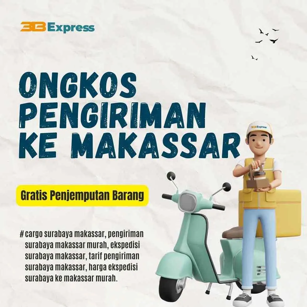 ongkos pengiriman ke Makassar