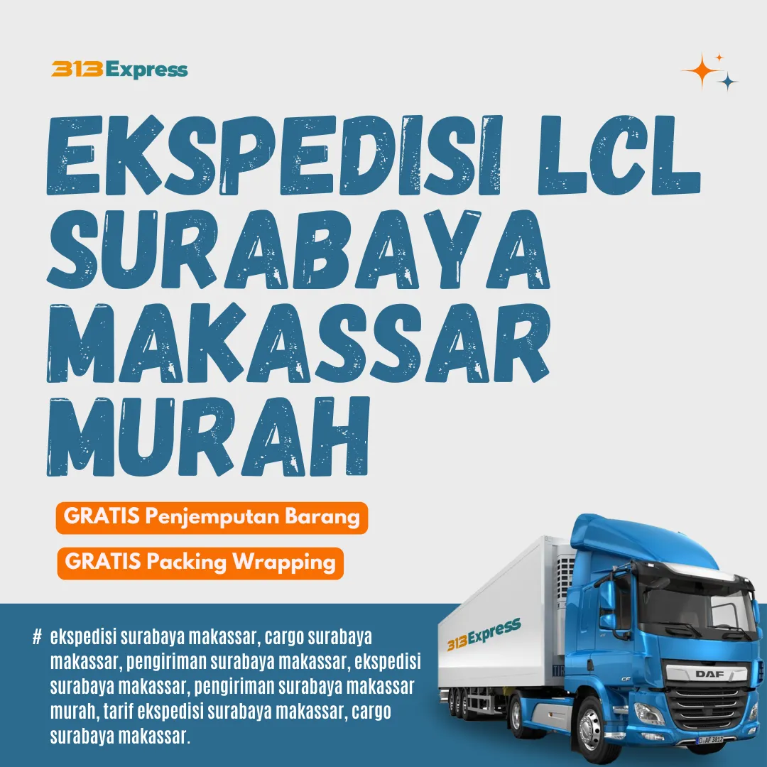 Ekspedisi LCL Surabaya Makassar Murah